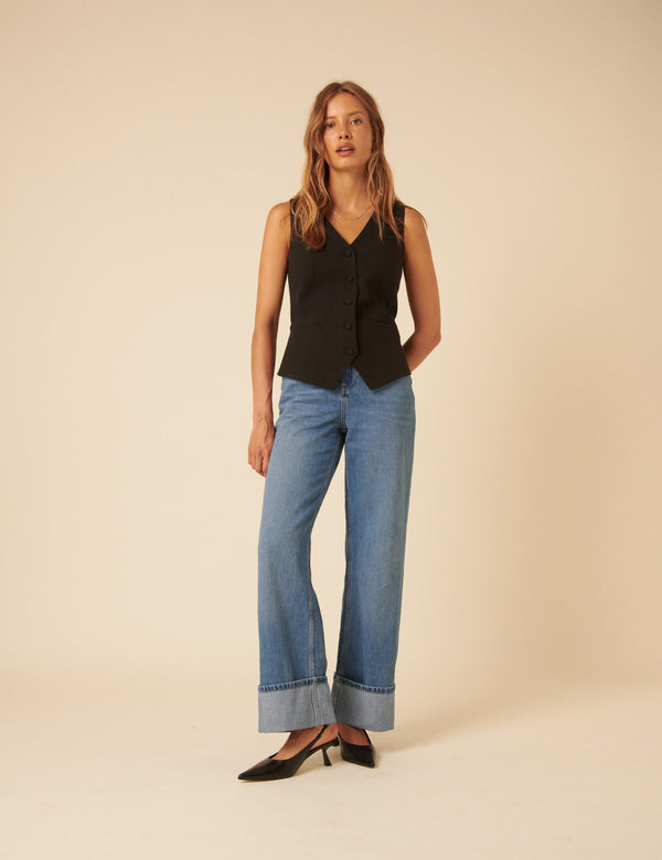 Nobody’s Child Dark Grey Tailored Waistcoat