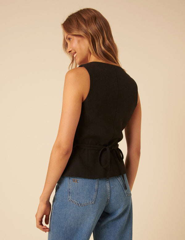 Nobody’s Child Dark Grey Tailored Waistcoat