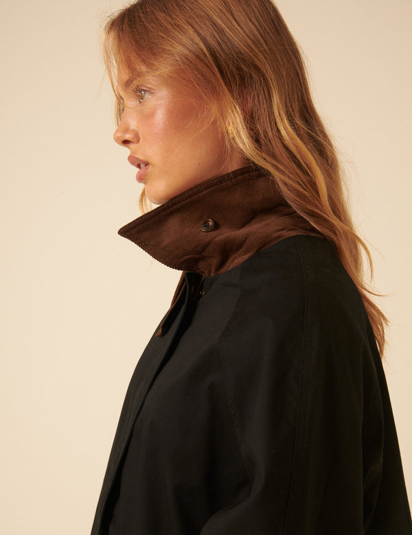 Nobody’s Child Dark Navy Cord Detail Barn Jacket