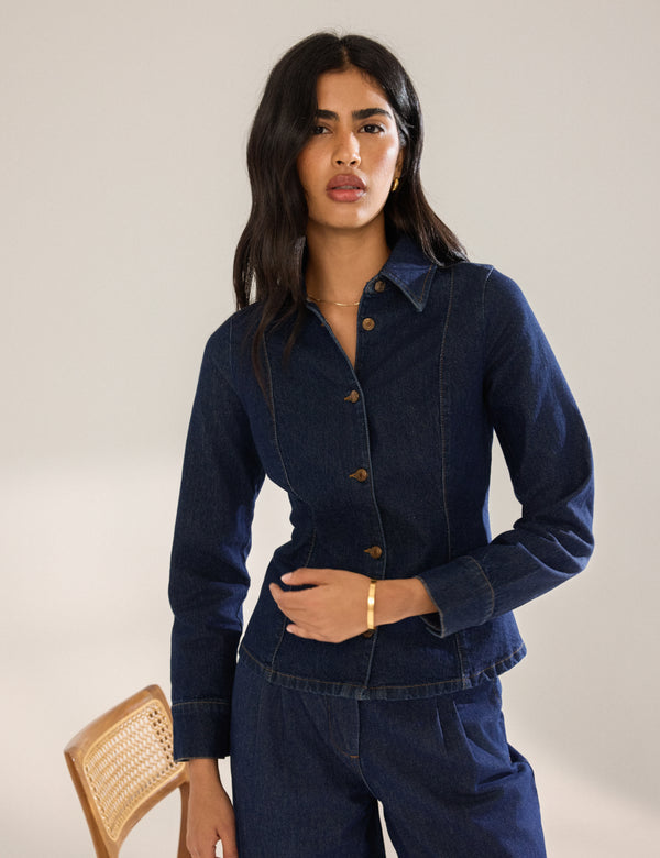 Nobody’s Child Denim Slim Fit Shirt