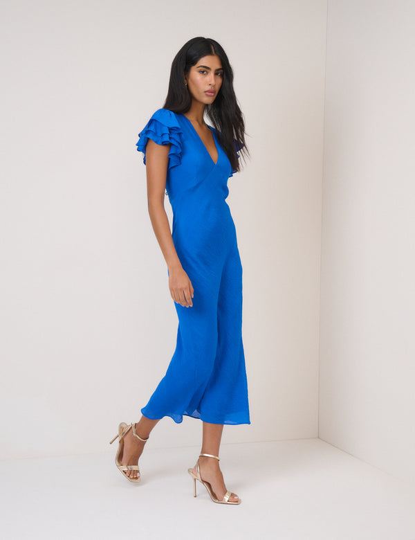 nobody’s child Eletric Blue Layla Midi Dress