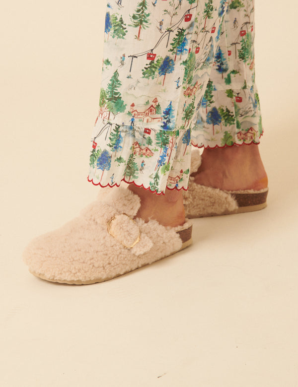 Nobody’s Child Genuins Cream Sheepskin Slippers