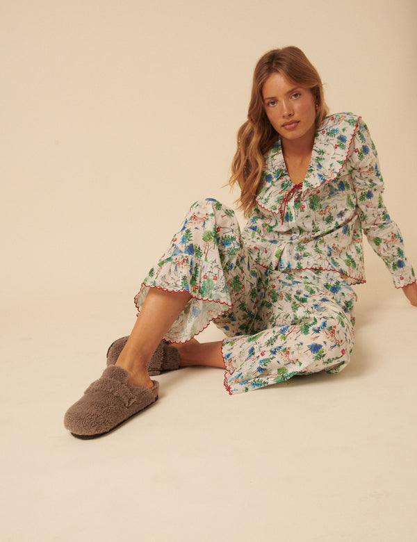 Nobody’s Child Genuins Stone Sheepskin Slippers