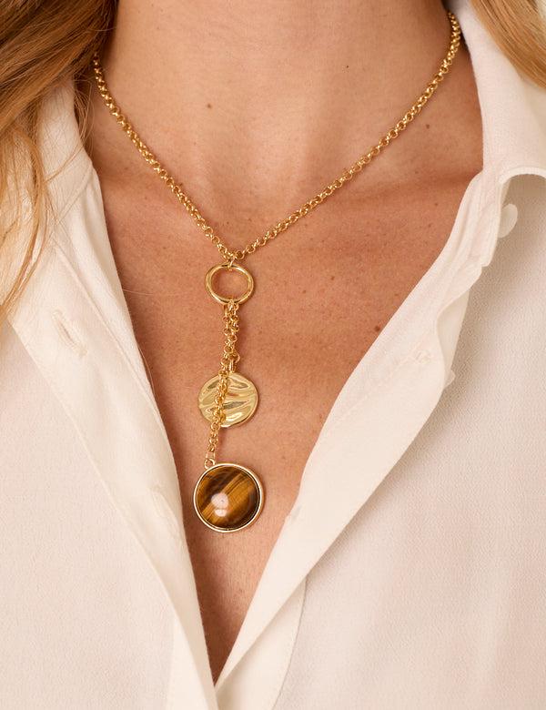 Nobody’s Child Gold Plated Drop Pendant Necklace