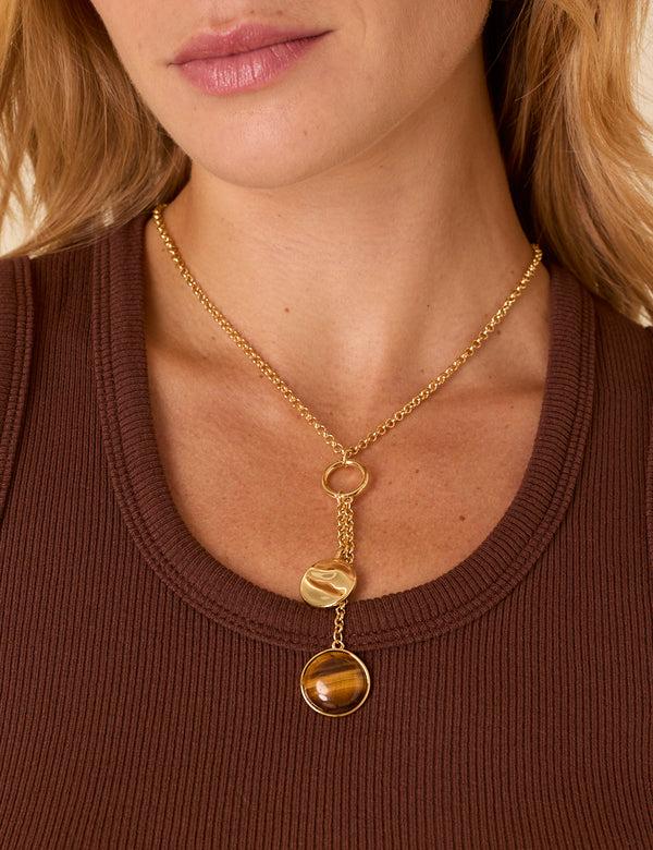 Nobody’s Child Gold Plated Drop Pendant Necklace