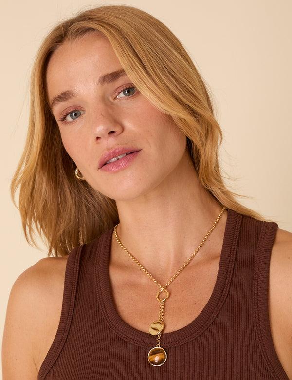 Nobody’s Child Gold Plated Drop Pendant Necklace