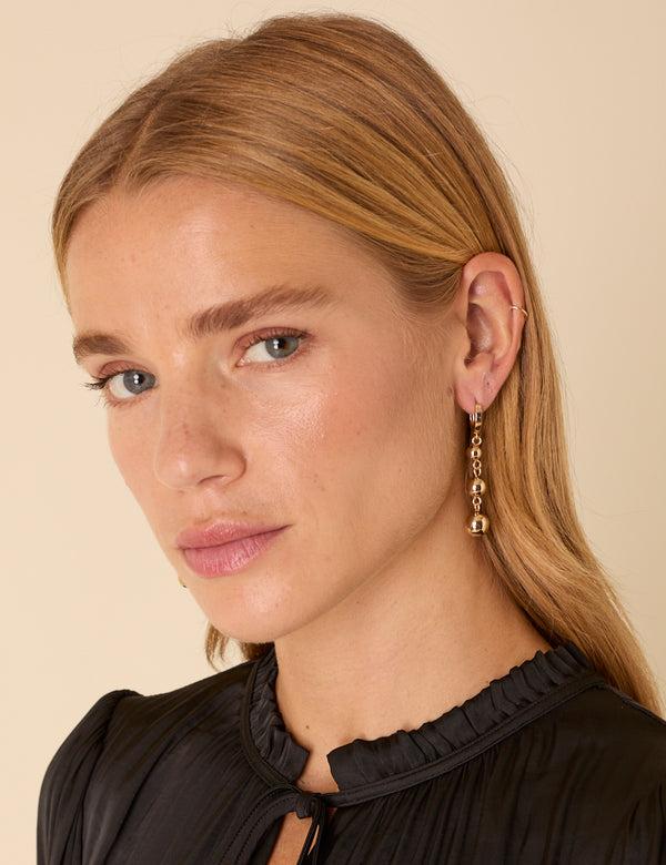 Nobody’s Child Gold Plated Orb Drop Earrings