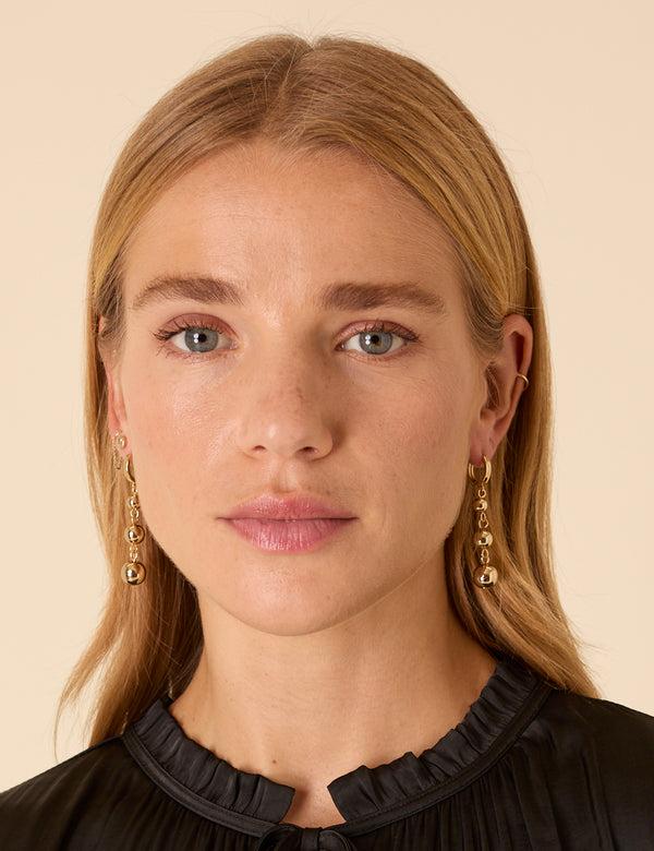 Nobody’s Child Gold Plated Orb Drop Earrings