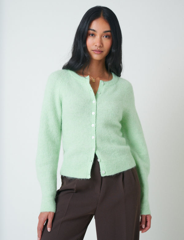 Nobody’s Child Green Barrel Sleeve Cardigan