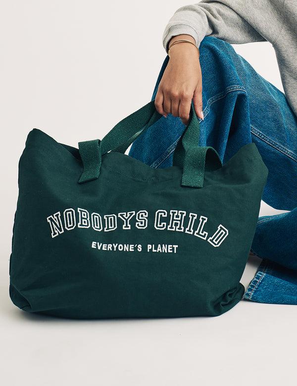 Nobody’s Child Green Canvas Tote Bag