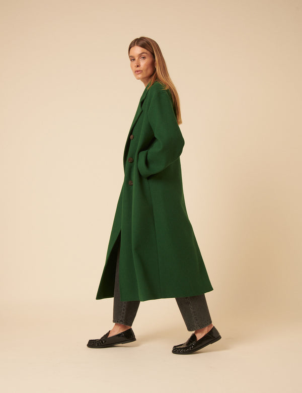 Nobody’s Child Green Double Breasted Coat