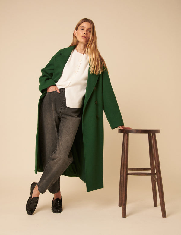 Nobody’s Child Green Double Breasted Coat