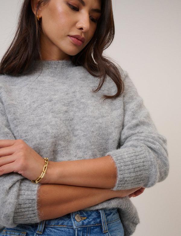 Nobody’s Child Grey Crew Neck Knitted Jumper