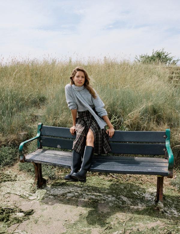 Nobody’s Child Grey Oversized Scarf Jumper