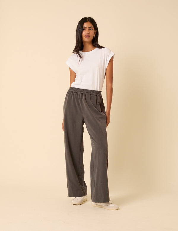 nobody’s child Grey Side Striped Relaxed Trousers