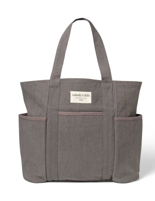Nobody’s Child Grey Washed Canvas Tote Bag