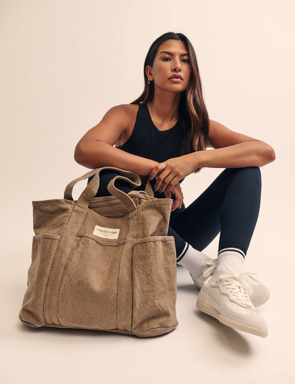 nobody’s child Khaki Green Canvas Tote Bag