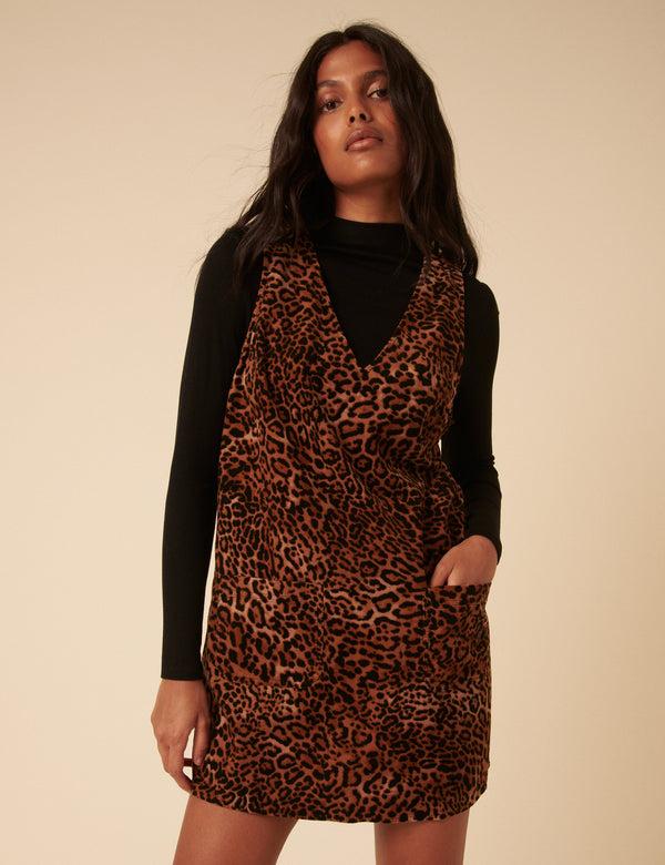 nobody’s child Leopard Print Piper Pinny Dress
