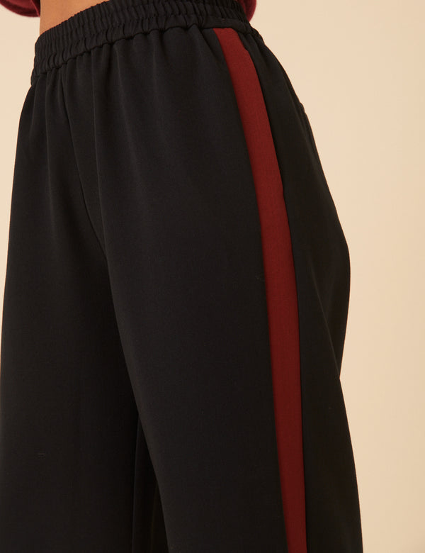 Nobody’s Child Navy Side Striped Relaxed Trousers