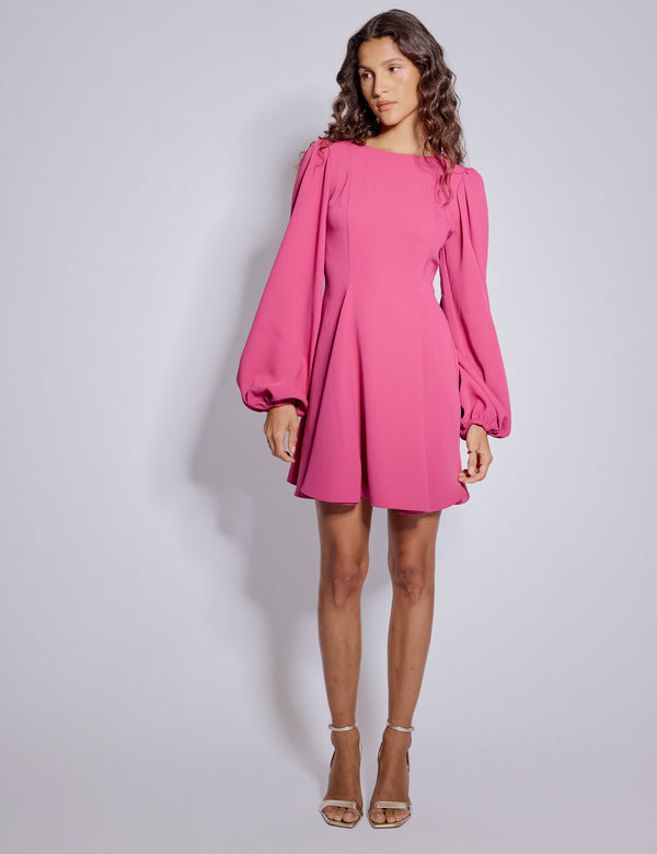 Nobody’s Child Pink Balloon Sleeve Ava Mini Dress