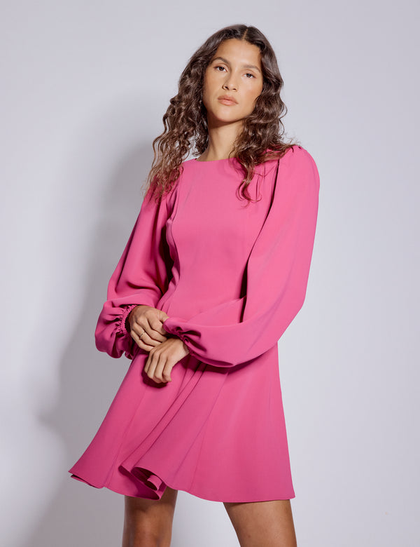 nobody’s child Pink Balloon Sleeve Ava Mini Dress