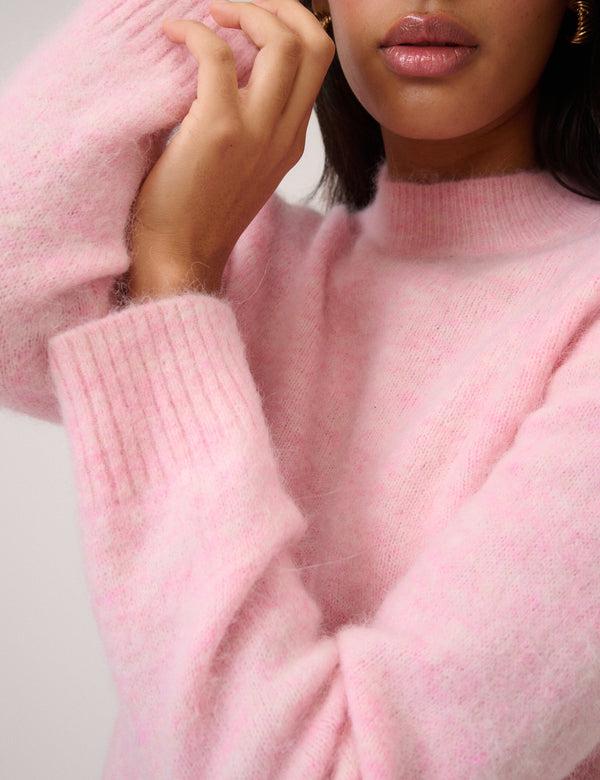 Nobody’s Child Pink Crew Neck Knitted Jumper