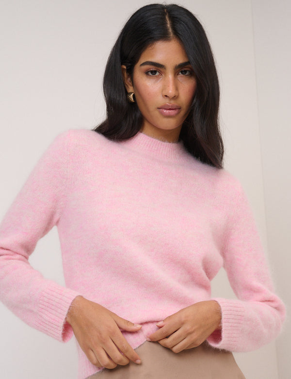 nobody’s child Pink Crew Neck Knitted Jumper