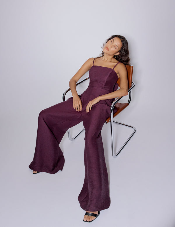 Nobody’s Child Purple Bandeau Rory Jumpsuit