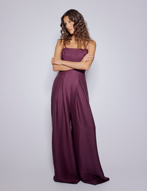 Nobody’s Child Purple Bandeau Rory Jumpsuit