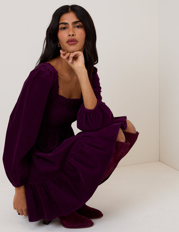 Nobody’s Child Purple Velvet Elsa Mini Dress