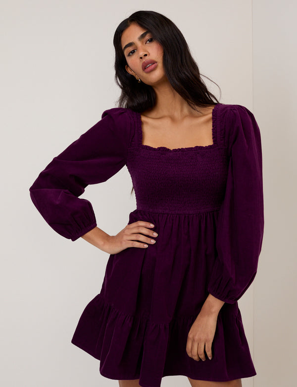 nobody’s child Purple Velvet Elsa Mini Dress nobody’s child Purple Velvet Elsa Mini Dress