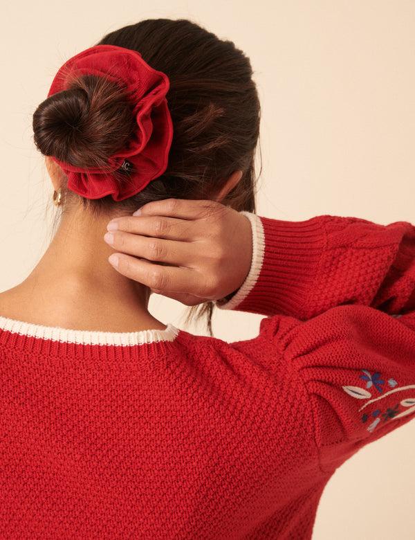 Nobody’s Child Red Cord Scrunchie