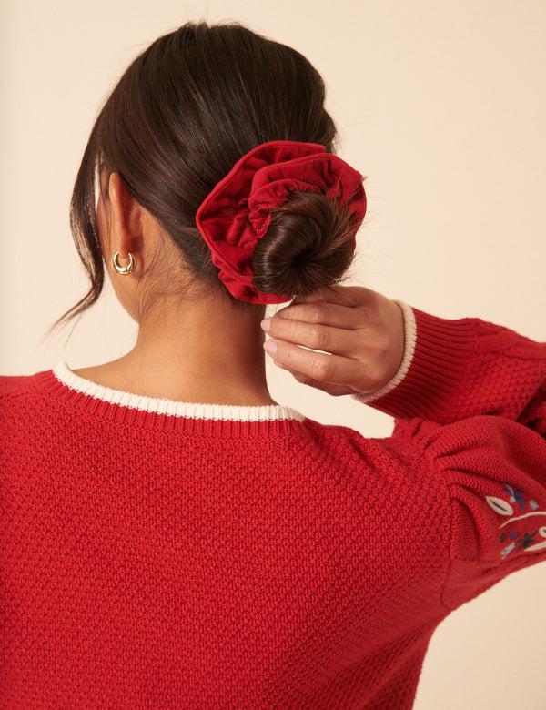 Nobody’s Child Red Cord Scrunchie