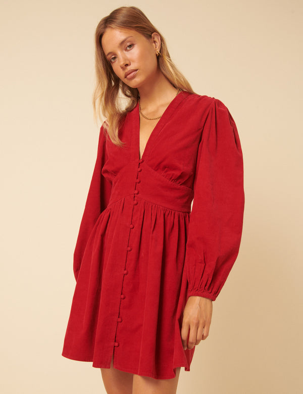 Nobody’s Child Red Cord Starlight Mini Dress