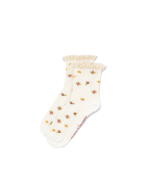nobody’s child White Floral Lace Socks