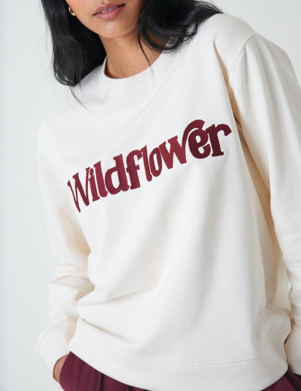 Nobody’s Child White Wildflower Sweatshirt