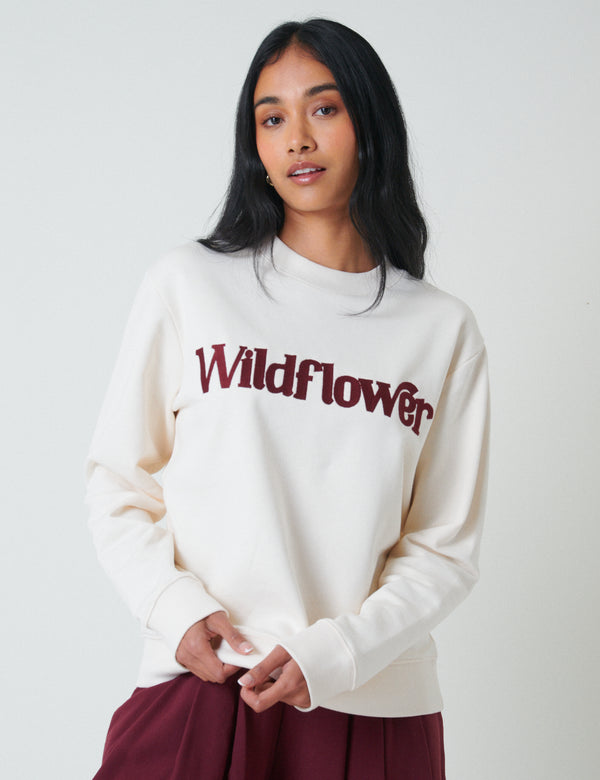 Nobody’s Child White Wildflower Sweatshirt