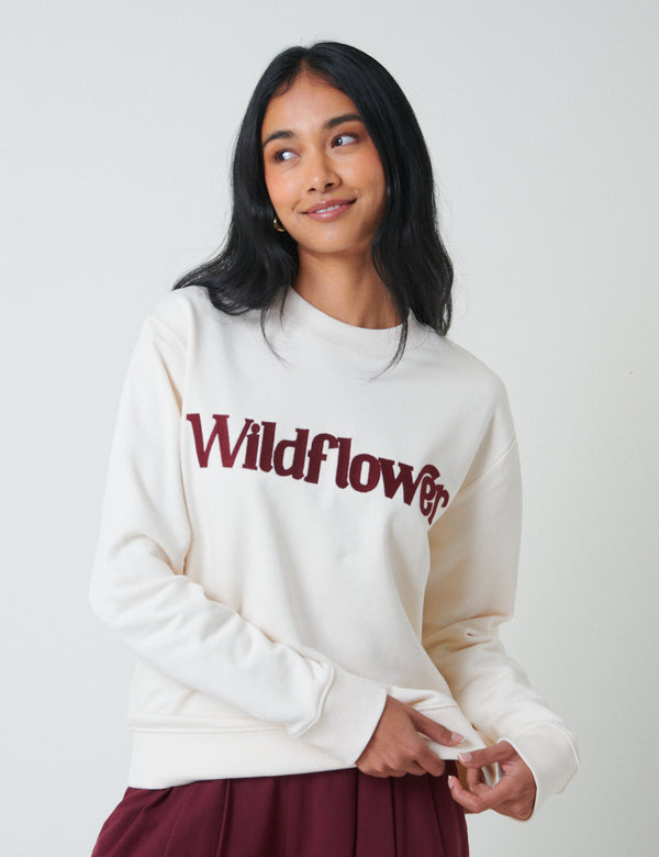 nobody’s child White Wildflower Sweatshirt