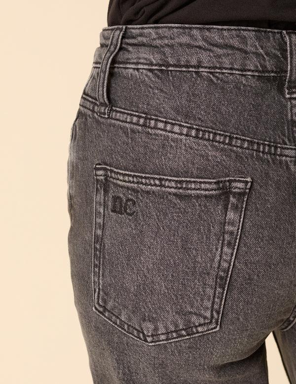 Nobody’s Child Washed Black Mid Rise Camden Tapered Jeans