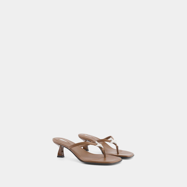 Nodaleto Dona Ariel Thong Sandal 50 Tan Nappa