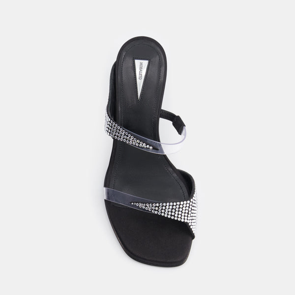 Nodaleto Dona Luna Mule 50 Black Satin