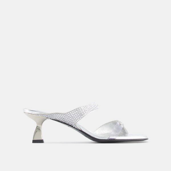 Nodaleto Dona Luna Mule 50 Silver Metallic Nappa