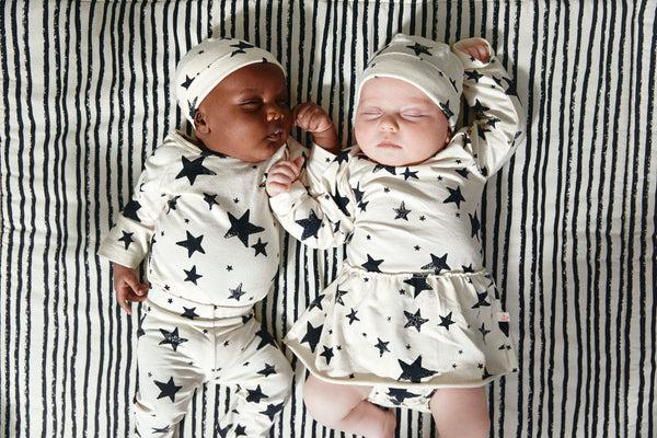 Noé & Zoë Berlin Longsleeve Body With Skirt // Black Stars