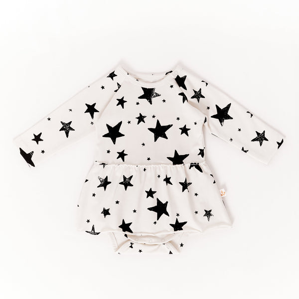 noé & zoë berlin Longsleeve Body with Skirt // black stars