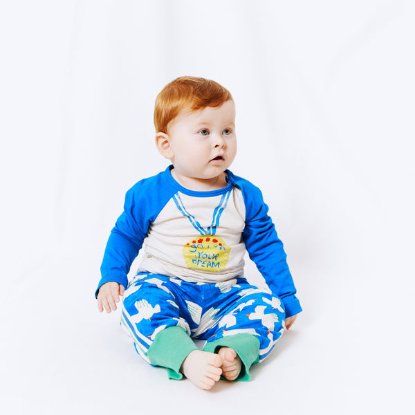 Noé & Zoë Berlin Baby Baseball Tee // Blue