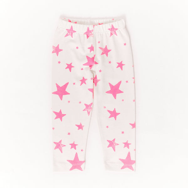 noé & zoë berlin Baby Leggings // neon pink stars