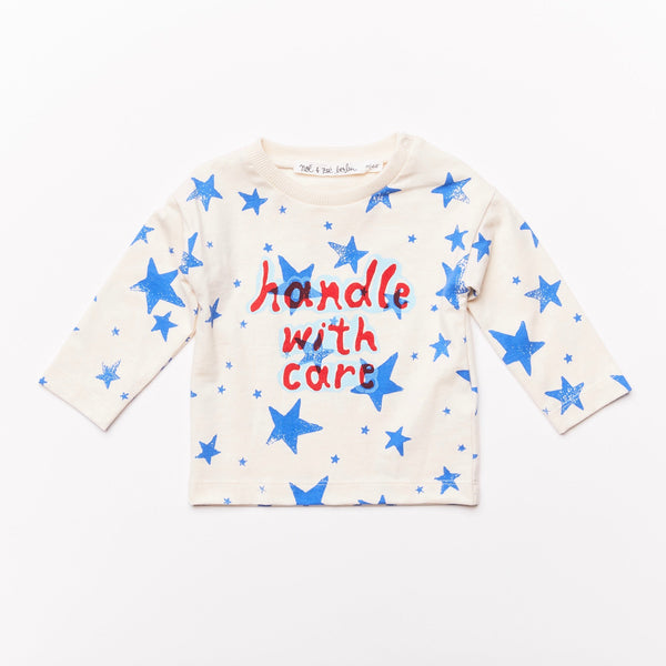 noé & zoë berlin Baby Star Longsleeve // blue stars