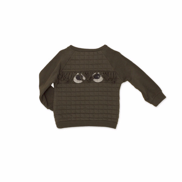 noé & zoë berlin Baby Sweater // khaki // 0-3m // LAST ONE
