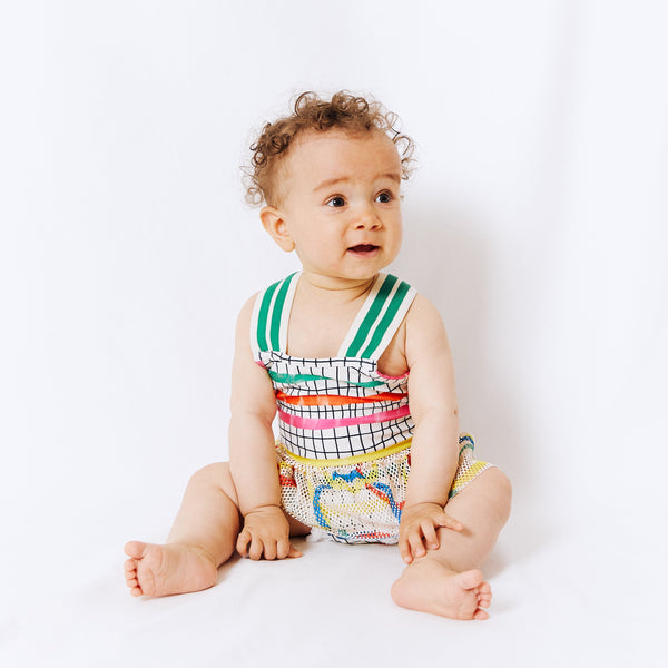 Noé & Zoë Berlin Baby Swim Suit // Blue Stripes