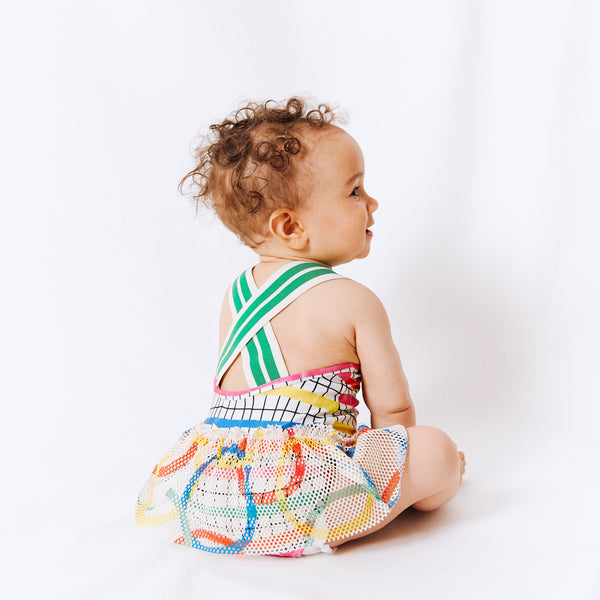 Noé & Zoë Berlin Baby Swim Suit // Blue Stripes